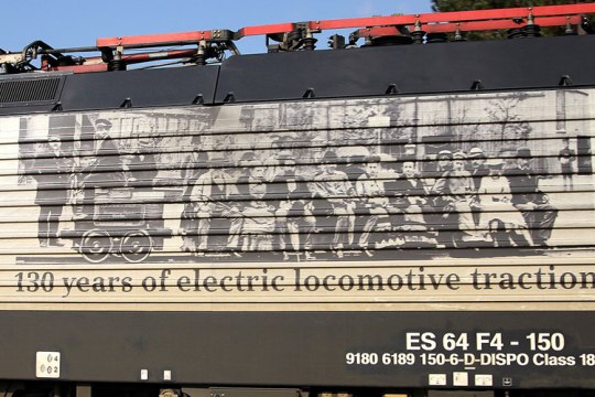Siemens 130 anni trazione elettrica - dettaglio
